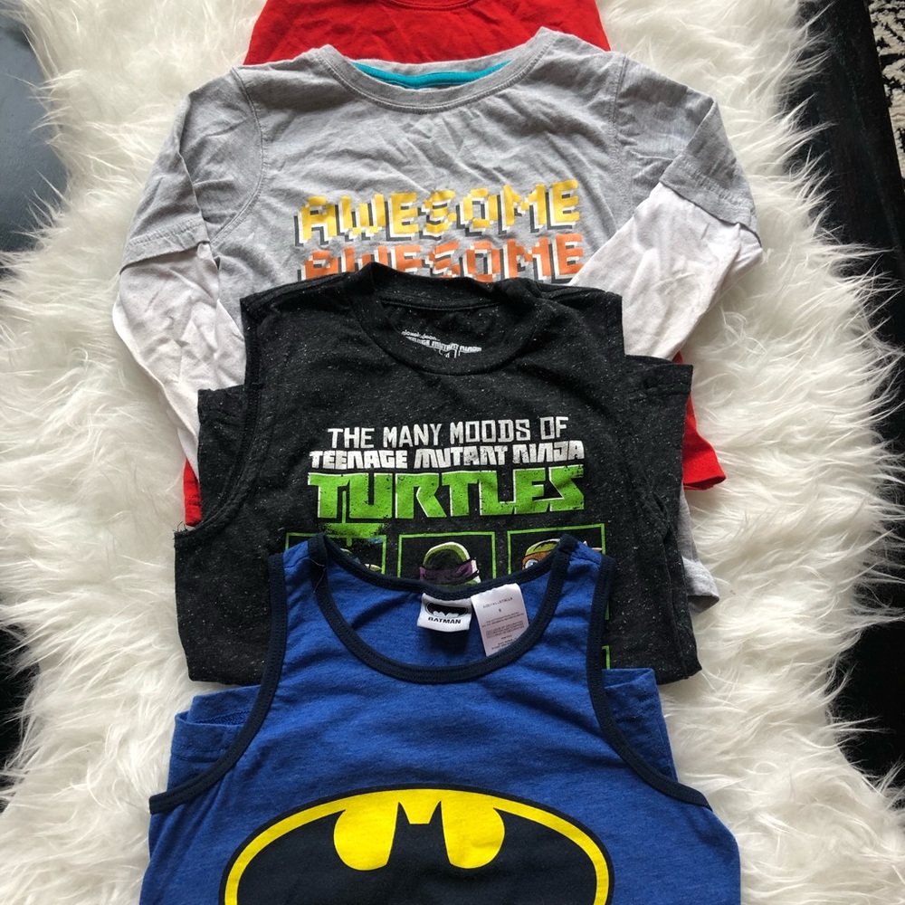 Boys character tee 4 pack